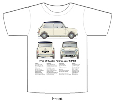 Austin Mini Cooper S MkII 1967-70 T-shirt Front